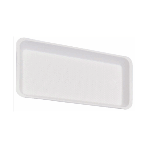 PLATEAUX JETABLES 20X10 X400 SANS COMPARTIMENT ET GRANULEUX