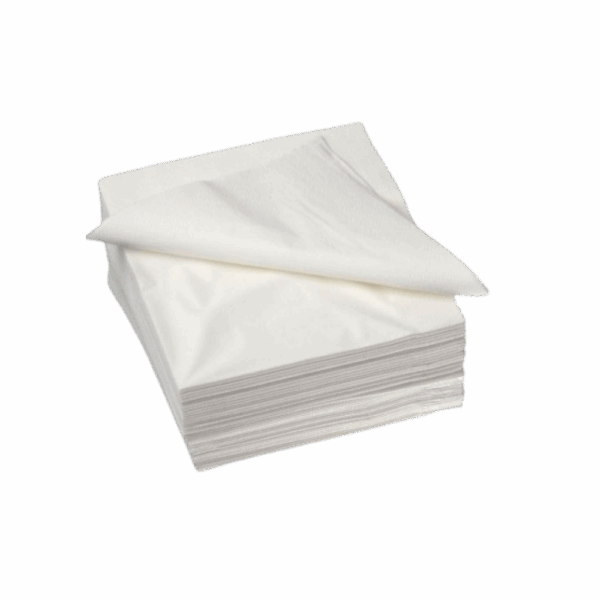 SERVIETTES BLANCHES 40X40 3F CARTON DE 1000