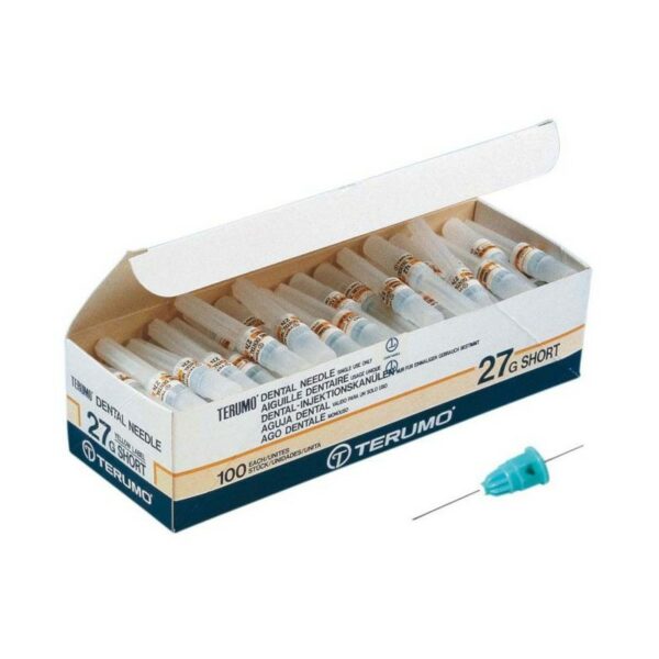 AIGUILLES PERIAPICALES 30G - 0.30MM LONGUEUR 21MM TERUMO (100)