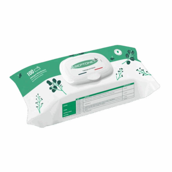 LINGETTES ASEPTONET SACHET POP UP X100