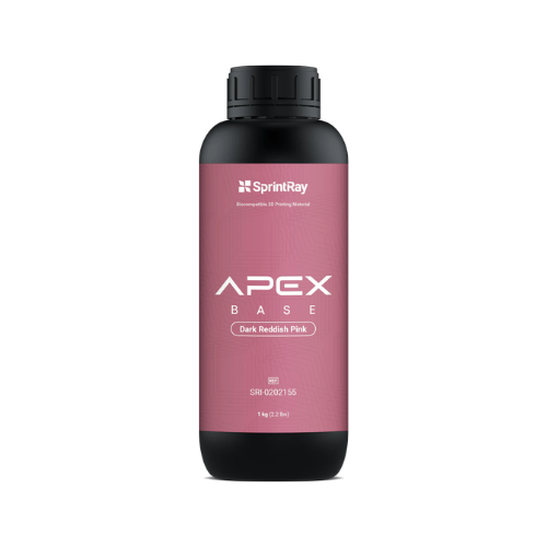 SprintRay Apex Base Dark Reddish Pink résine d'impression 3D pour bases de prothèses dentaires