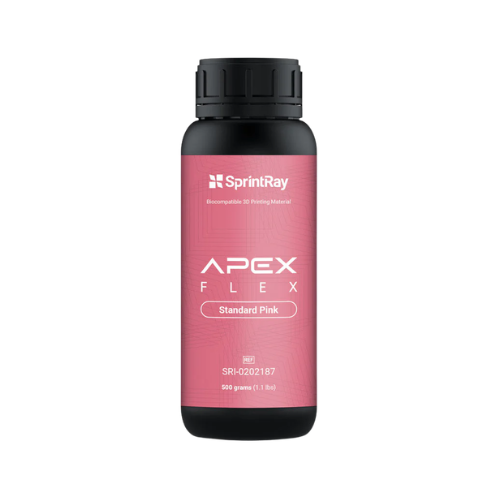 Apex Flex Standard Pink 500 g résine d'impression 3D pour dents prothétiques