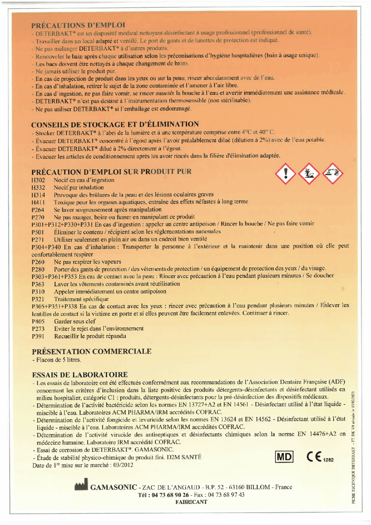 DETERBAKT GAMASONIC 5 LITRES – Image 3