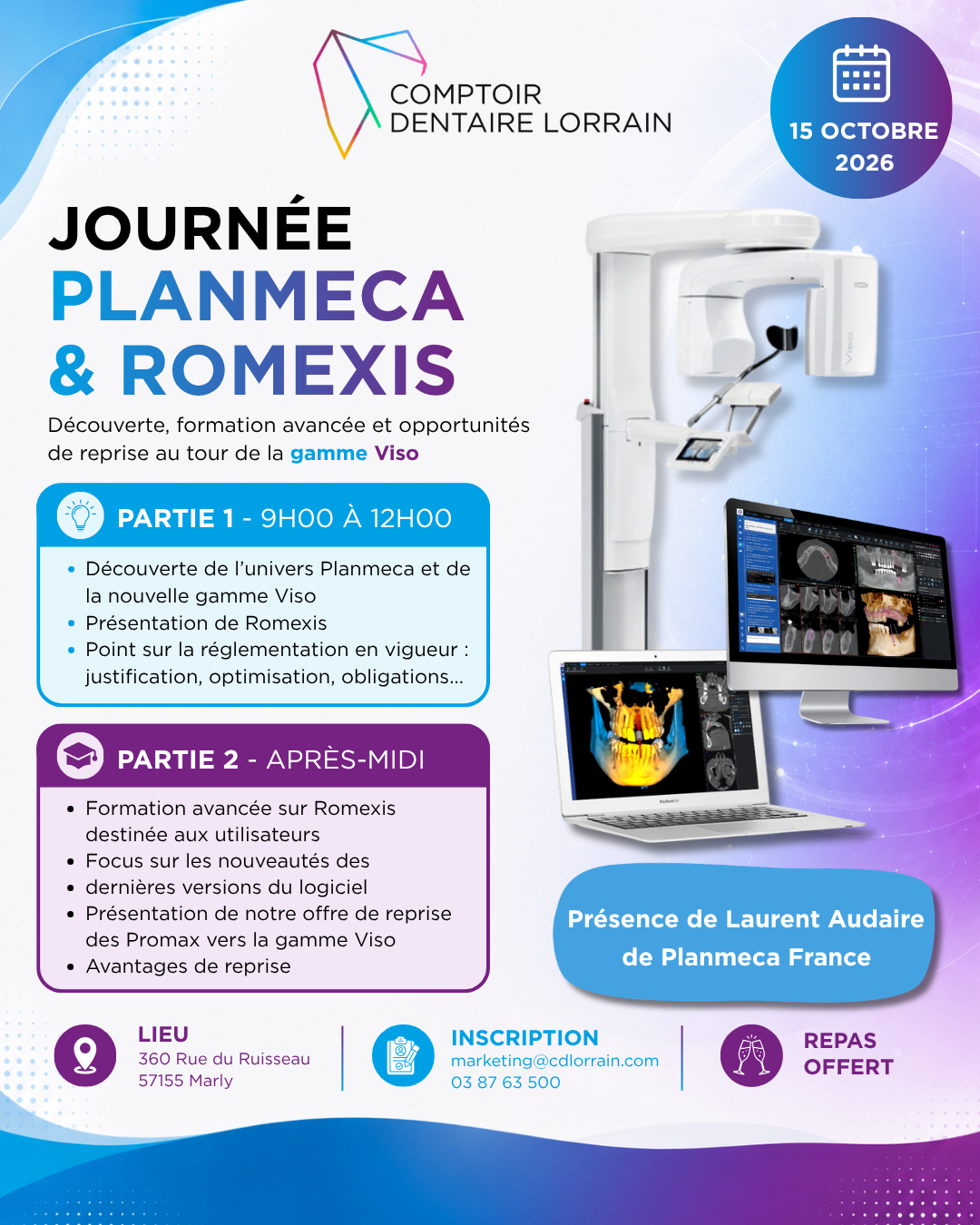 Journ-e-Planmeca-Romexis-15-octobre-2026 Journée Planmeca & Romexis - 15 octobre 2026 – Image 1
