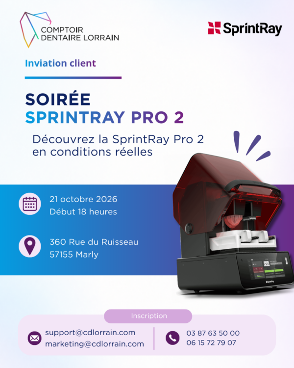 Soirée démonstration Pro 2 SprintRay